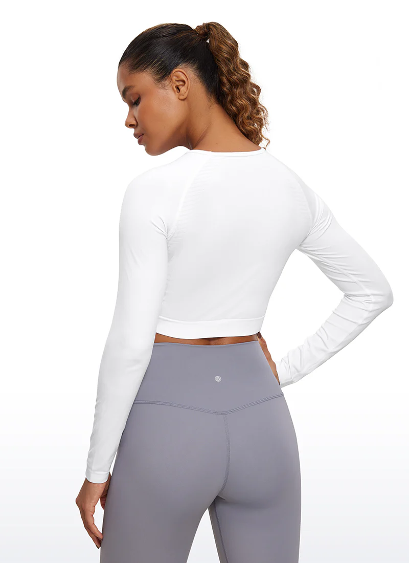 Seamless Slim Fit Cropped Long Sleeve - Image 5