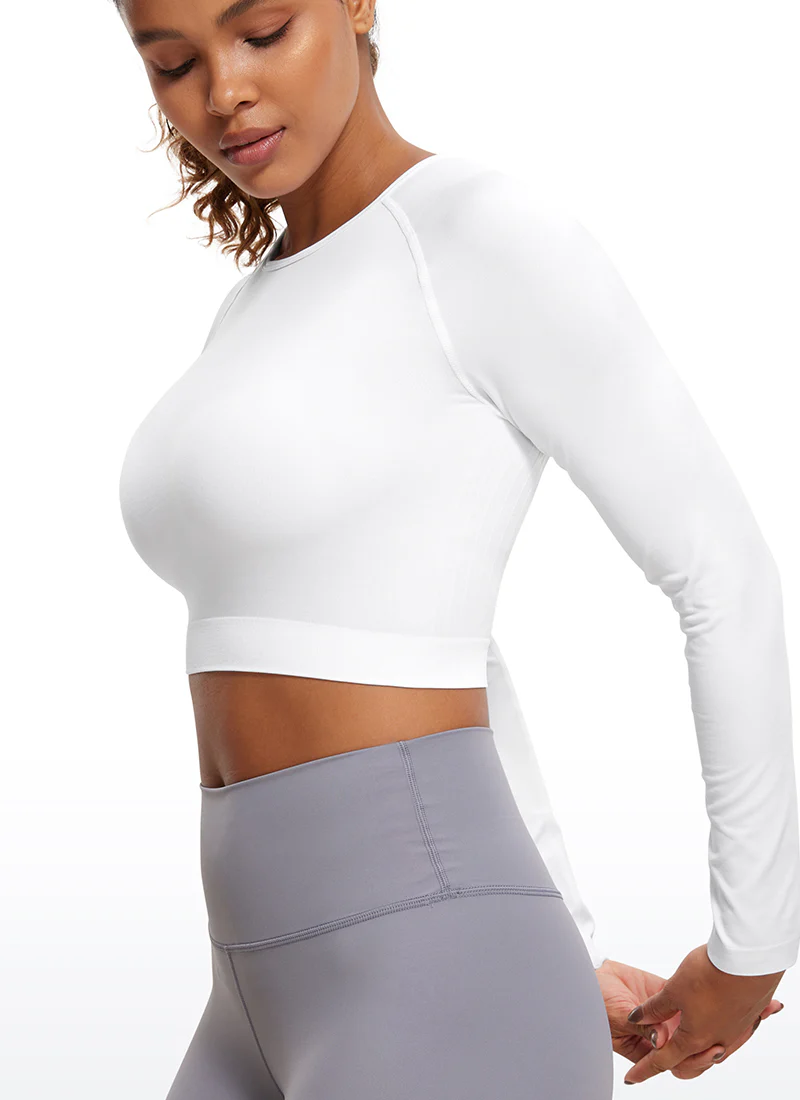 Seamless Slim Fit Cropped Long Sleeve - Image 7