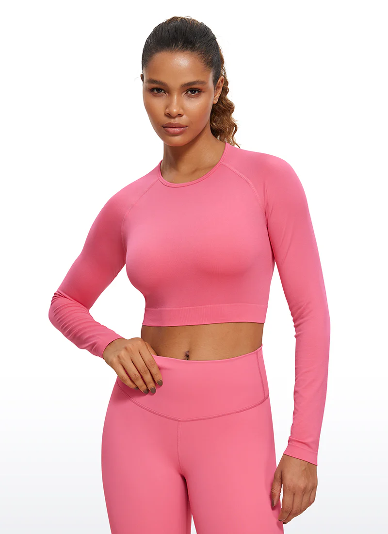 Seamless Slim Fit Cropped Long Sleeve - Image 8