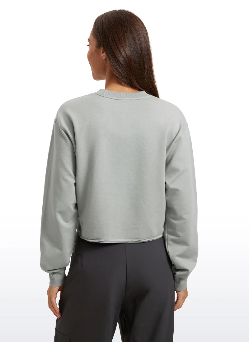 Amenity Double Raw Hem Sweatshirt - Image 10