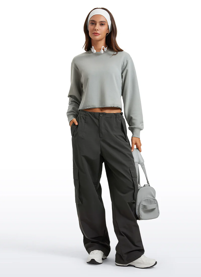 Amenity Double Raw Hem Sweatshirt - Image 11