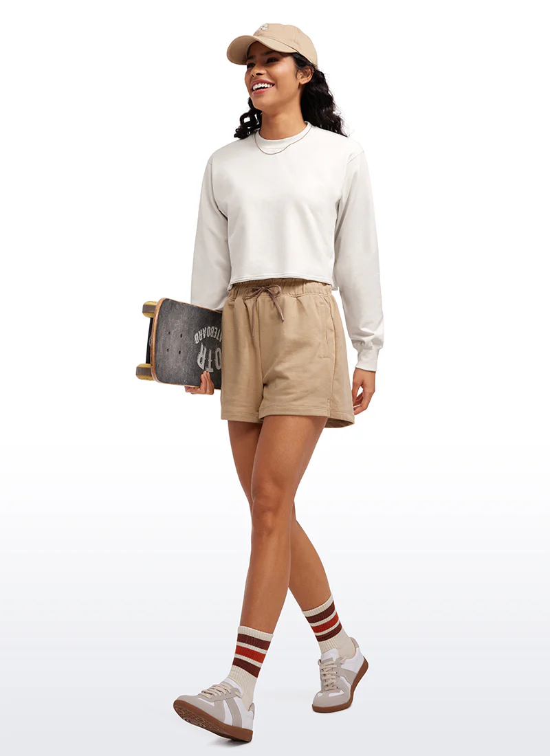 Amenity Double Raw Hem Sweatshirt - Image 3