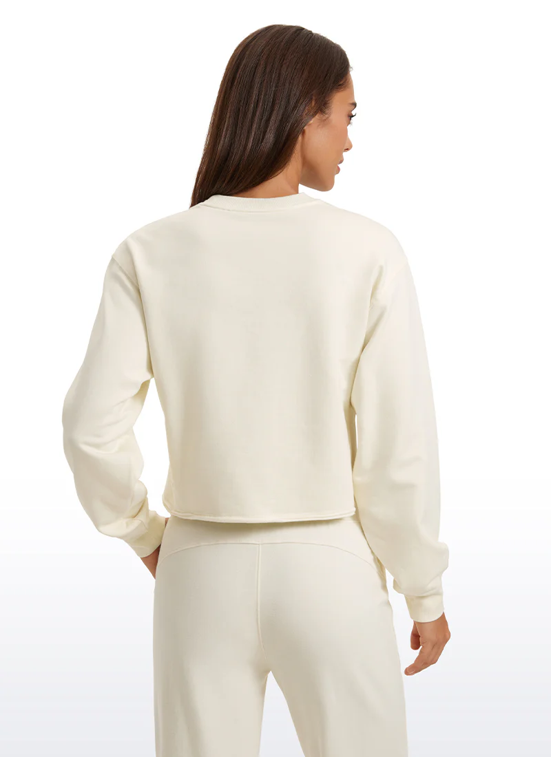 Amenity Double Raw Hem Sweatshirt - Image 6