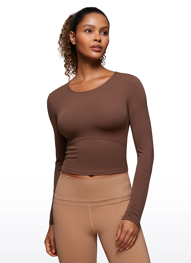 Butterluxe Front Seam Cropped Long Sleeve - Image 25