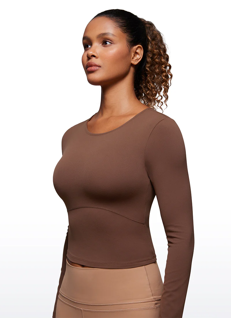 Butterluxe Front Seam Cropped Long Sleeve - Image 28