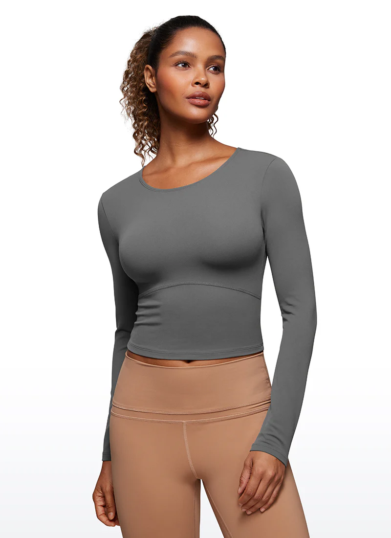 Butterluxe Front Seam Cropped Long Sleeve - Image 29