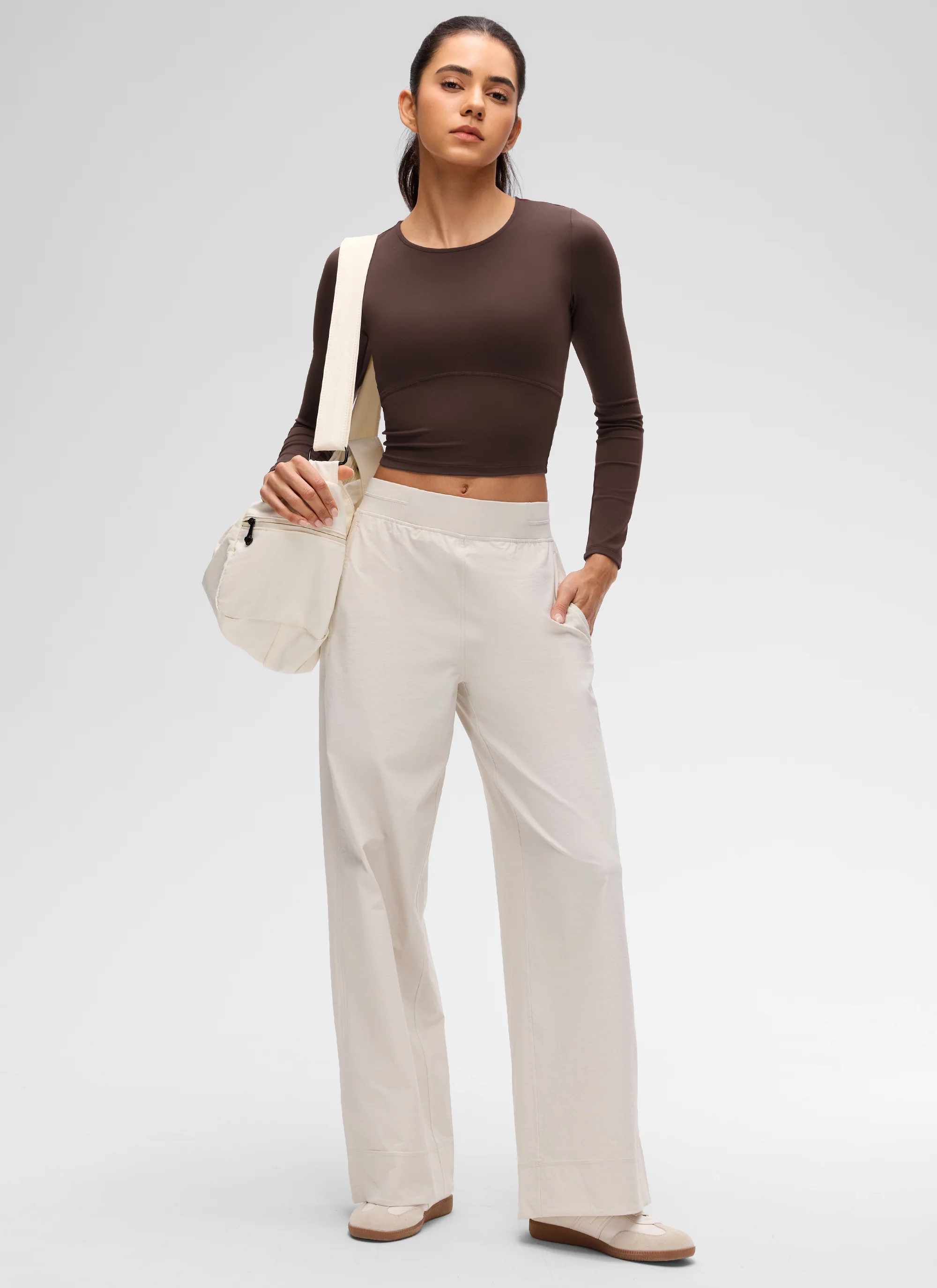 Butterluxe Front Seam Cropped Long Sleeve - Image 3