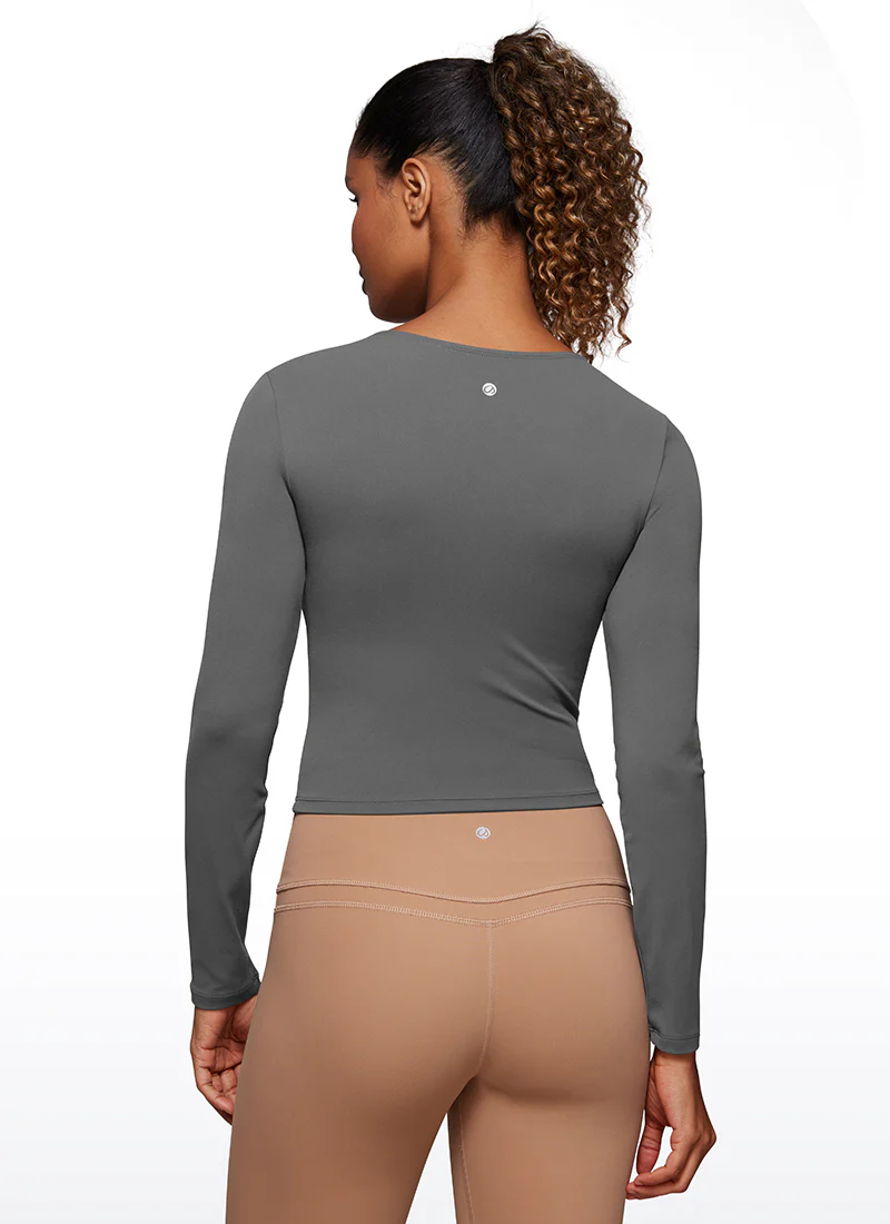 Butterluxe Front Seam Cropped Long Sleeve - Image 30