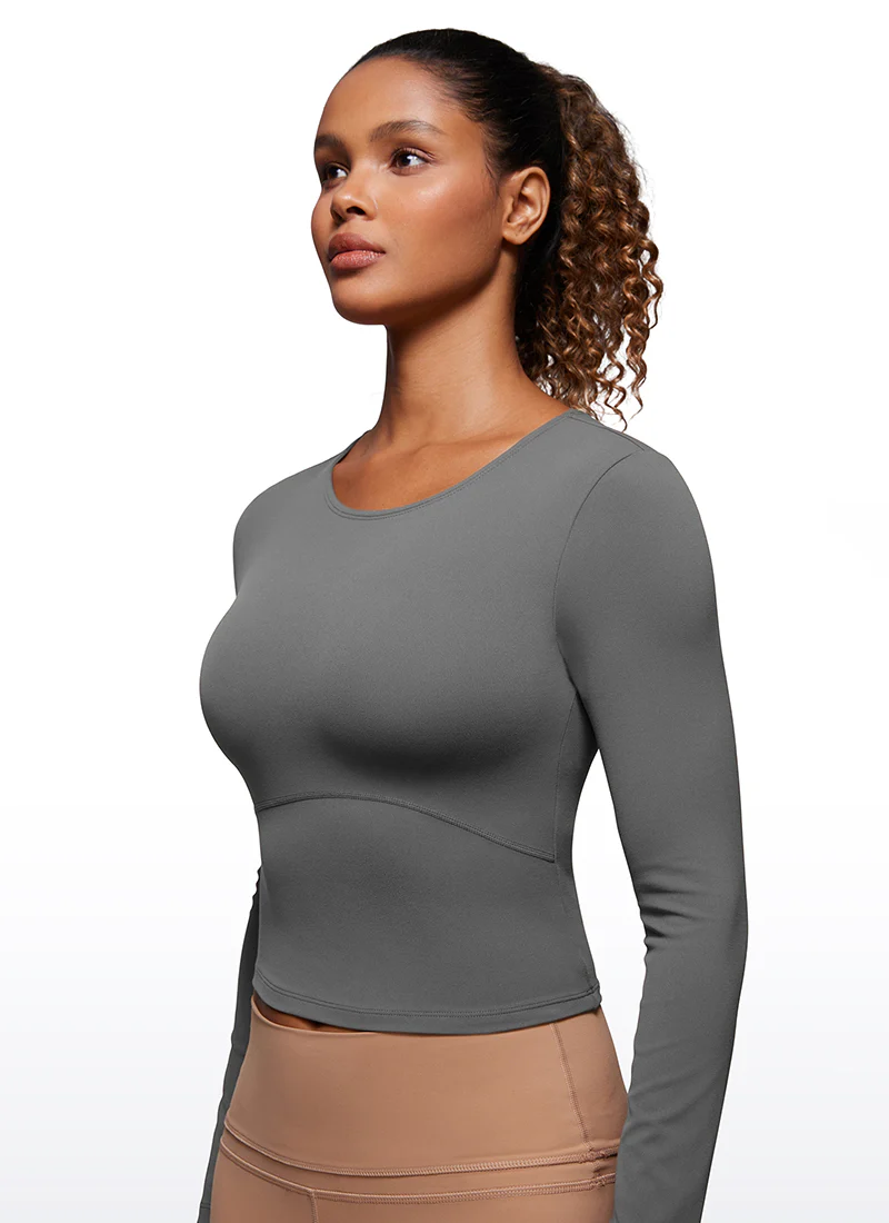 Butterluxe Front Seam Cropped Long Sleeve - Image 31