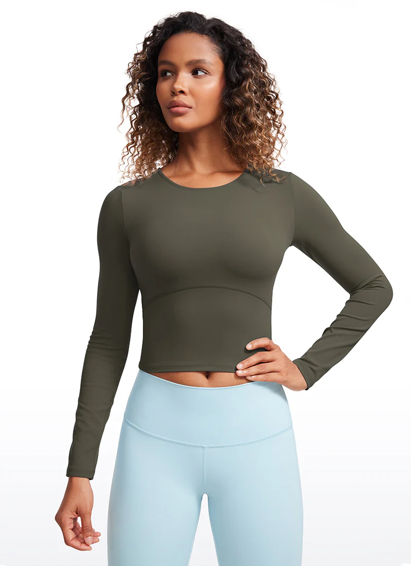 Butterluxe Front Seam Cropped Long Sleeve - Image 32