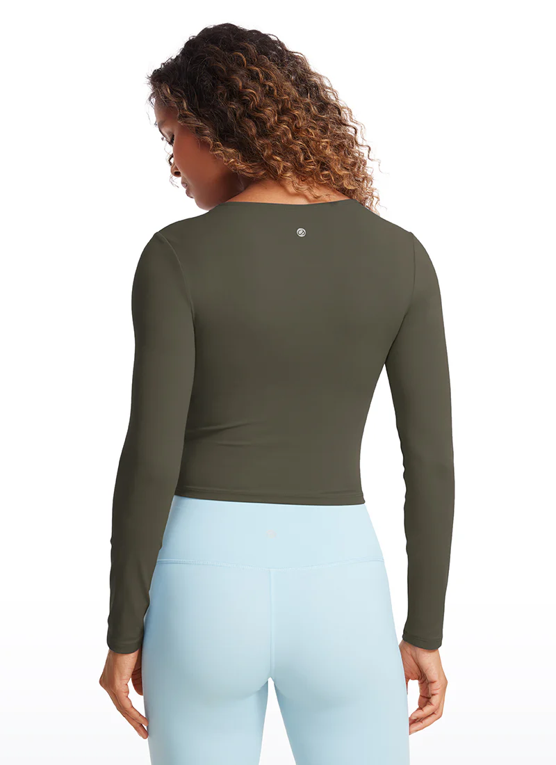 Butterluxe Front Seam Cropped Long Sleeve - Image 33