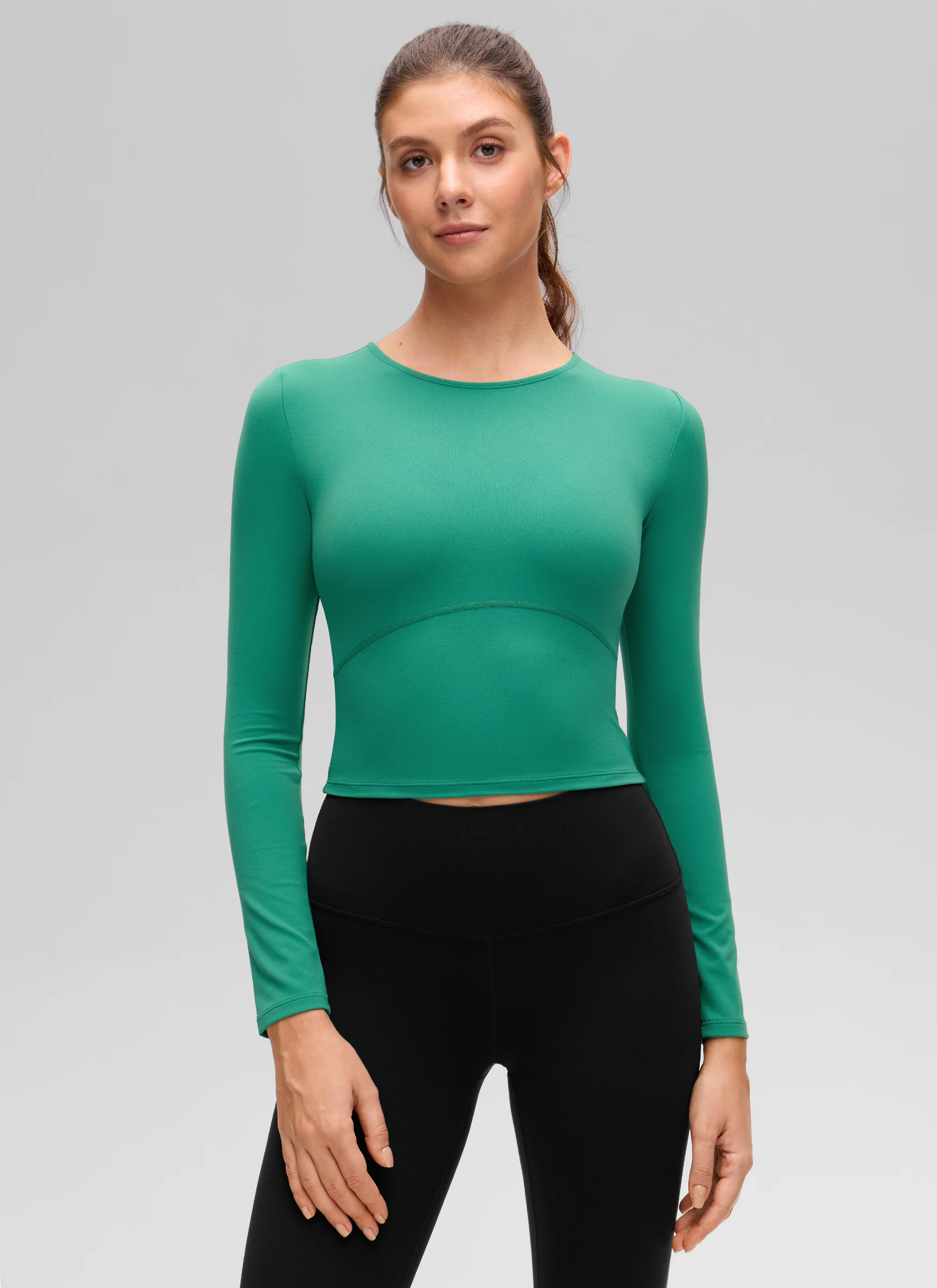 Butterluxe Front Seam Cropped Long Sleeve - Image 5