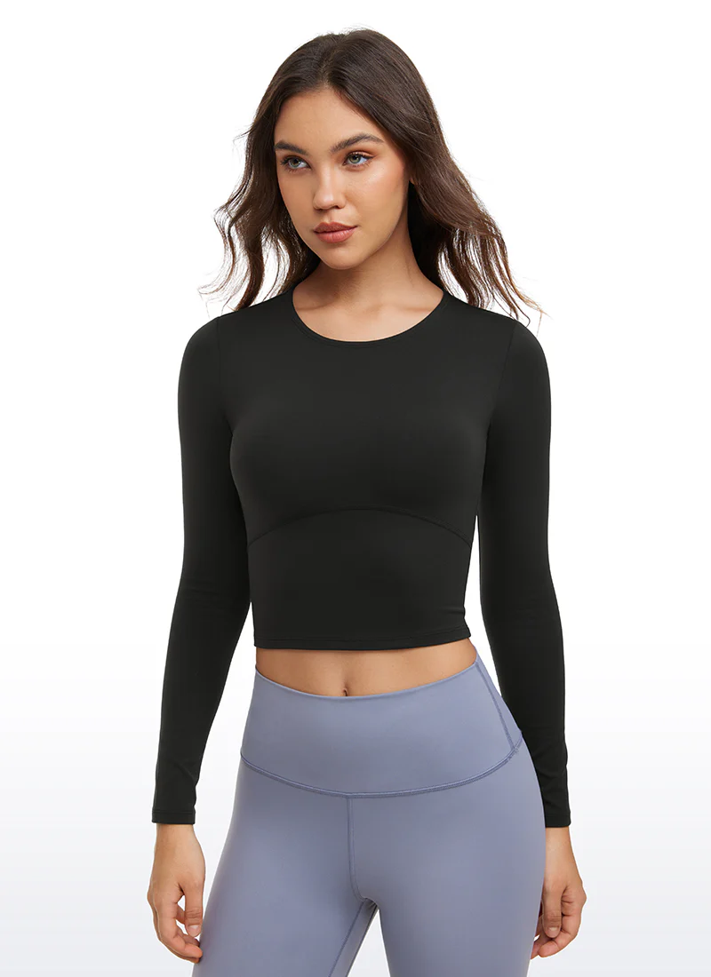 Butterluxe Front Seam Cropped Long Sleeve - Image 9