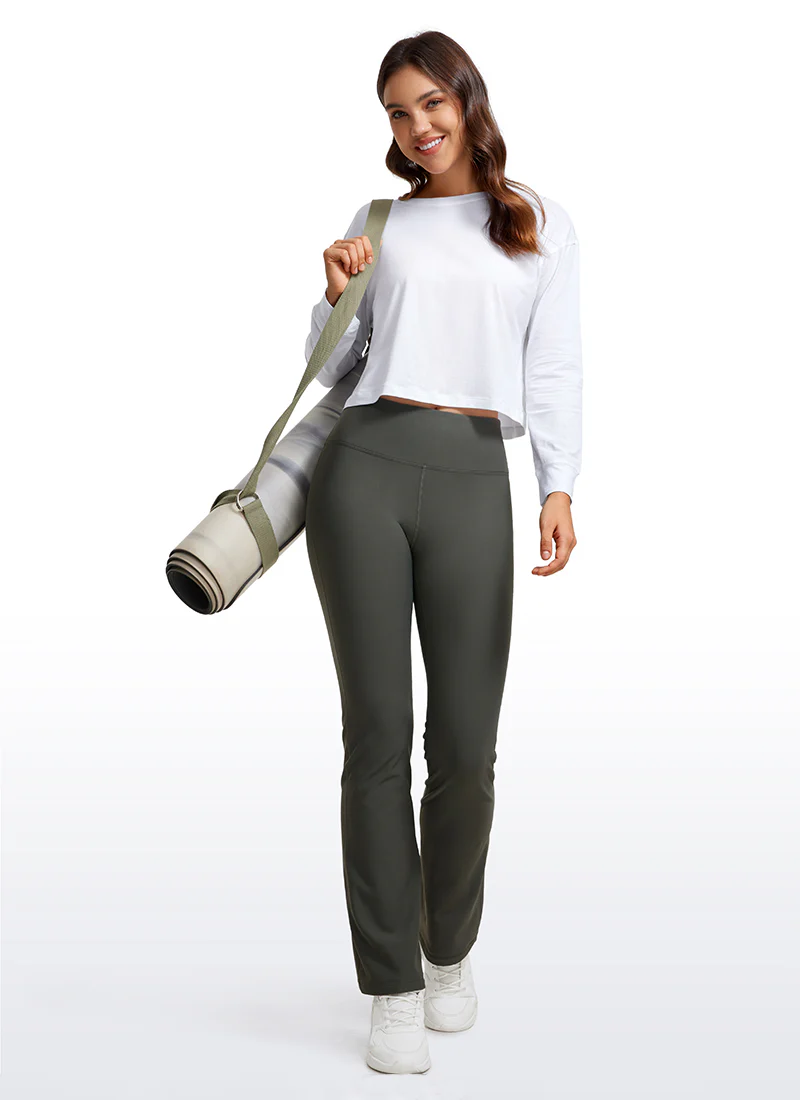 Pima Cotton Cropped Loose Fit Long Sleeve - Image 11