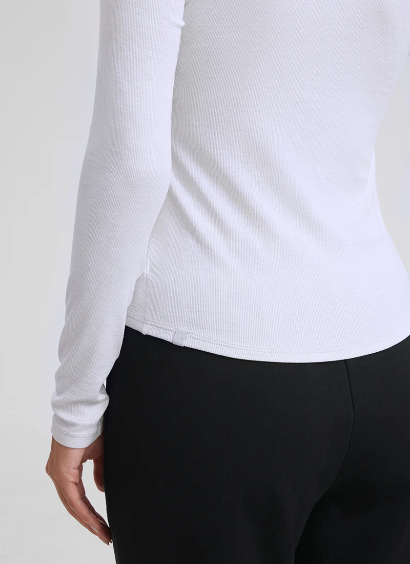 Ribbed Modal Henley Long Sleeve - Image 18