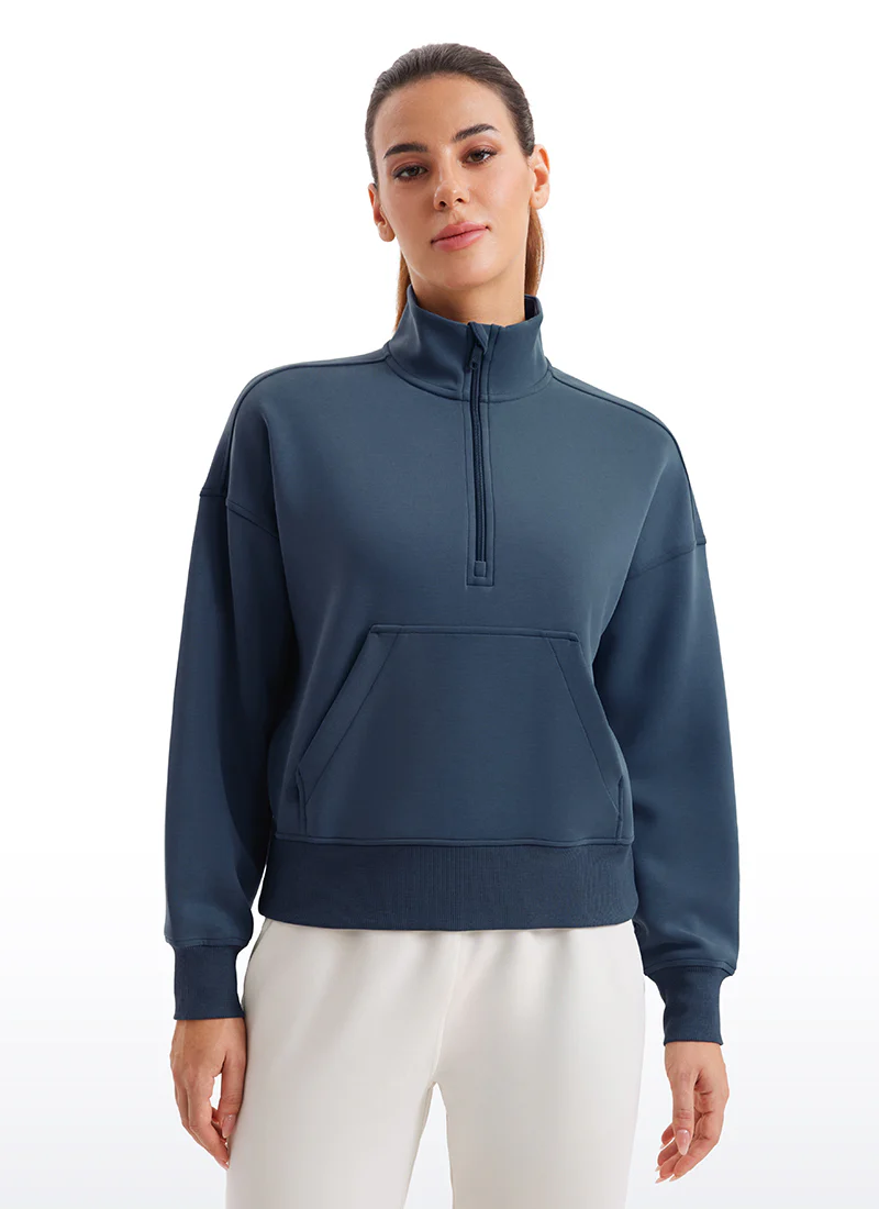 SoftAura Half Zip Pullover Sweatshirt - Image 11