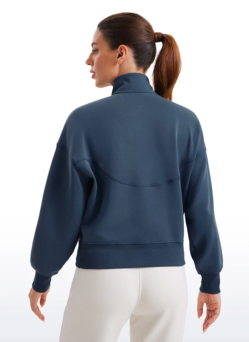 SoftAura Half Zip Pullover Sweatshirt - Image 12