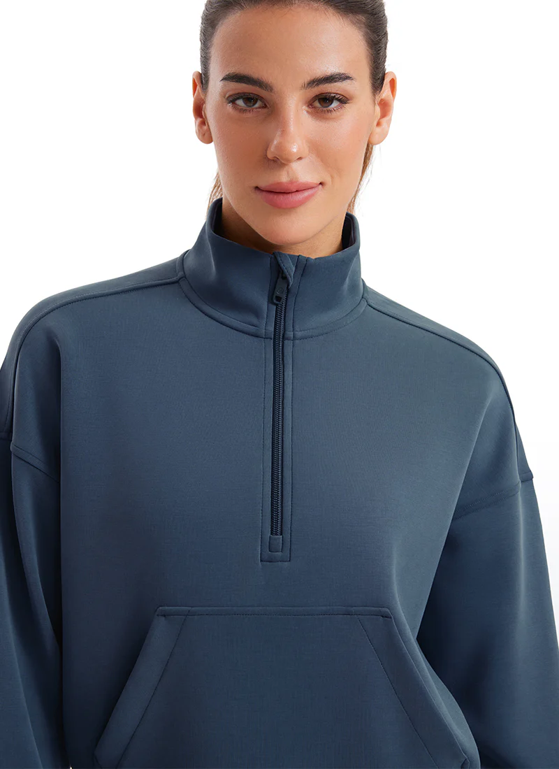 SoftAura Half Zip Pullover Sweatshirt - Image 15