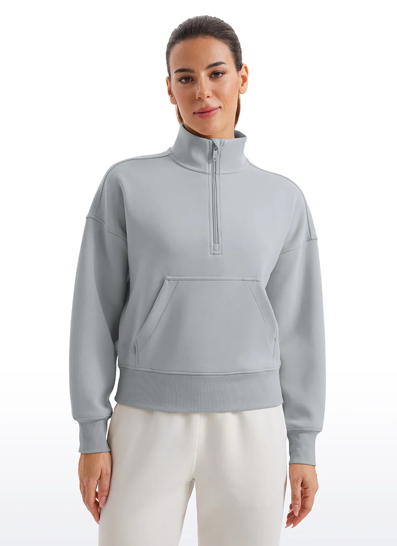 SoftAura Half Zip Pullover Sweatshirt - Image 17