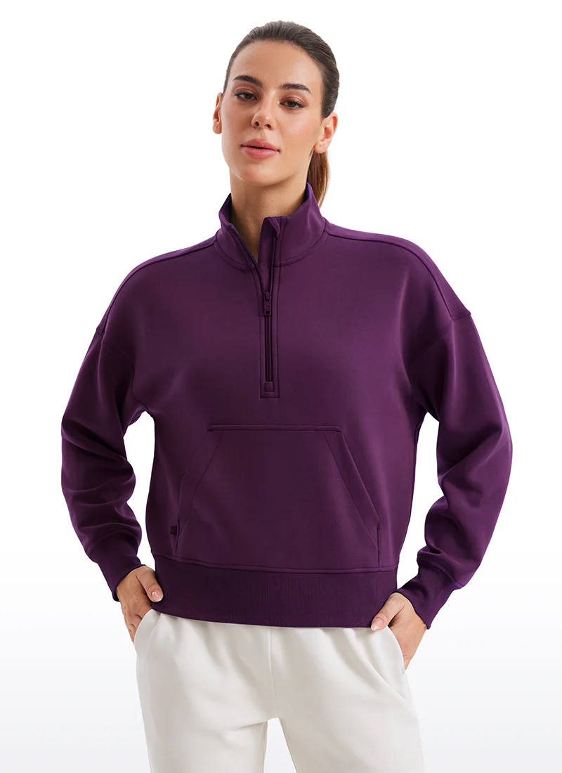 SoftAura Half Zip Pullover Sweatshirt - Image 22