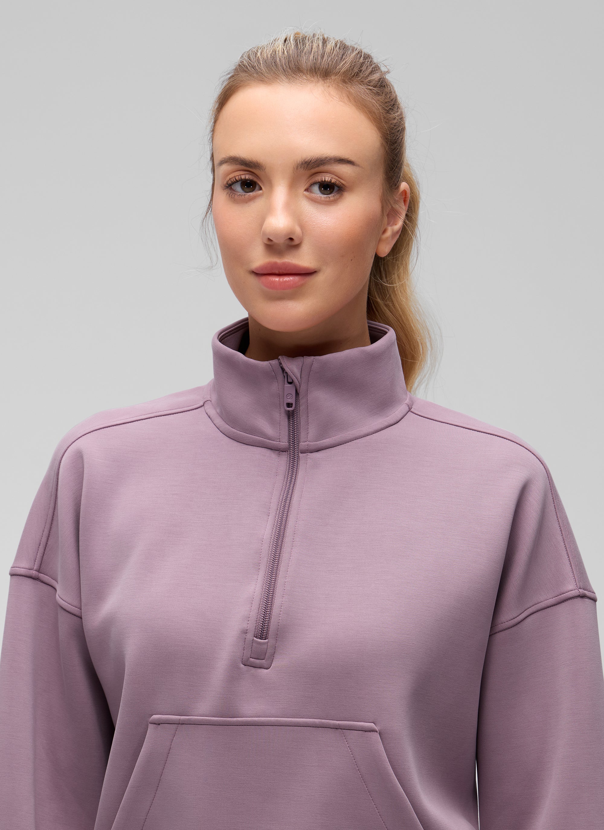 SoftAura Half Zip Pullover Sweatshirt - Image 36