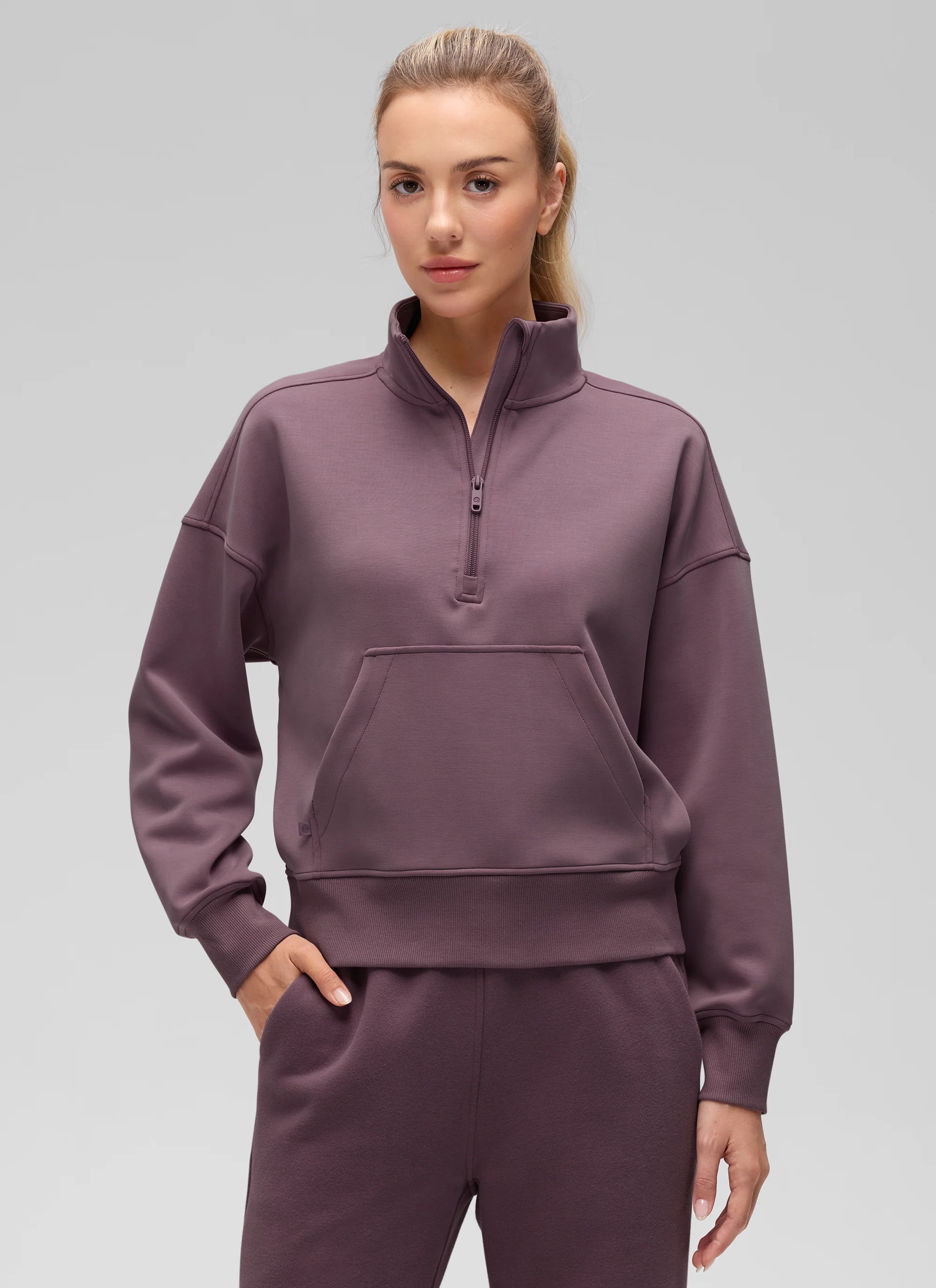 SoftAura Half Zip Pullover Sweatshirt - Image 38