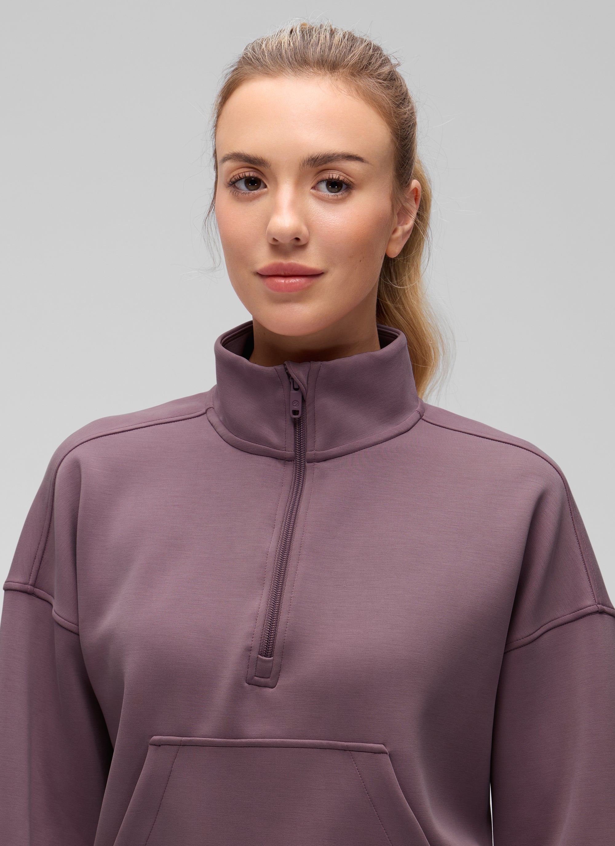 SoftAura Half Zip Pullover Sweatshirt - Image 42