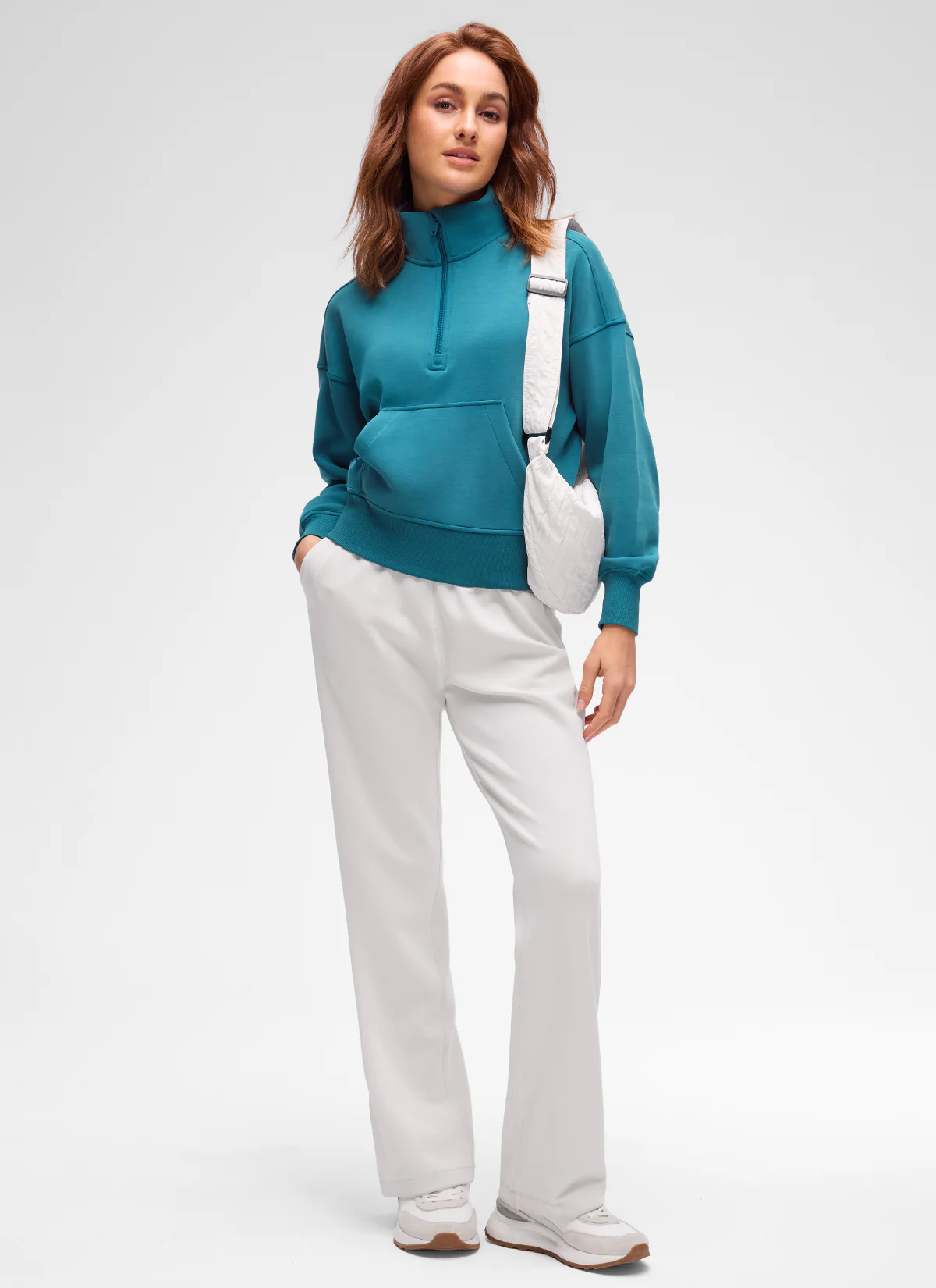 SoftAura Half Zip Pullover Sweatshirt - Image 46