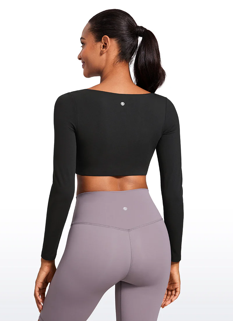 Butterluxe Double Lined Long Sleeve Cropped - Image 2