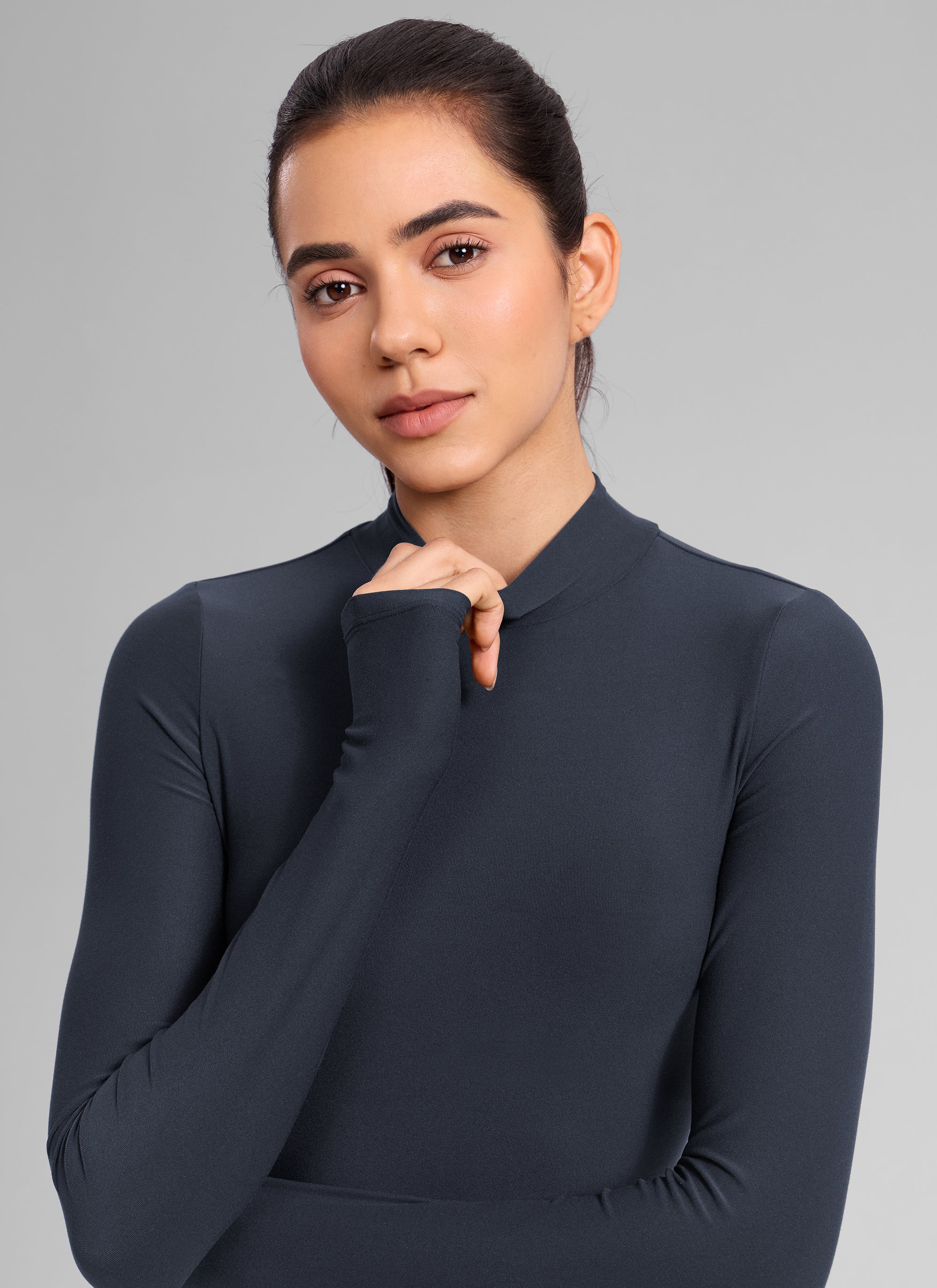 Cloudweight Mock Neck Crop Long Sleeve - Image 15