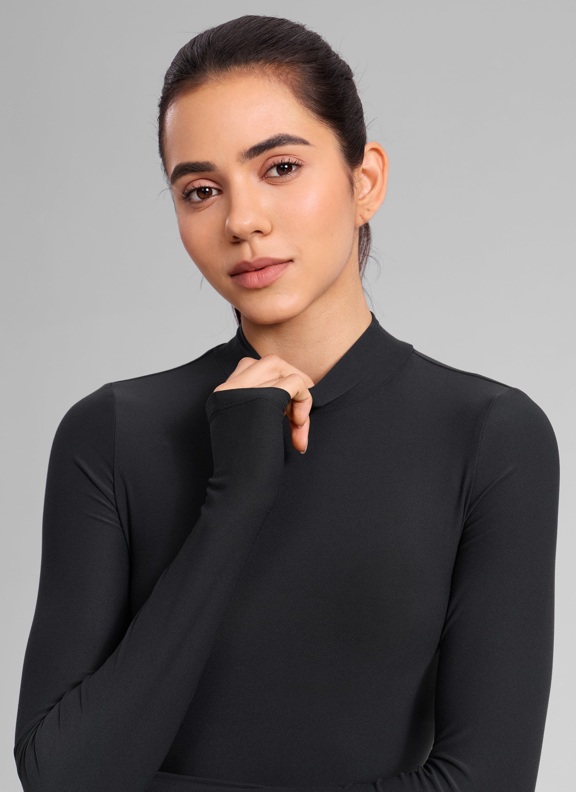 Cloudweight Mock Neck Crop Long Sleeve - Image 20