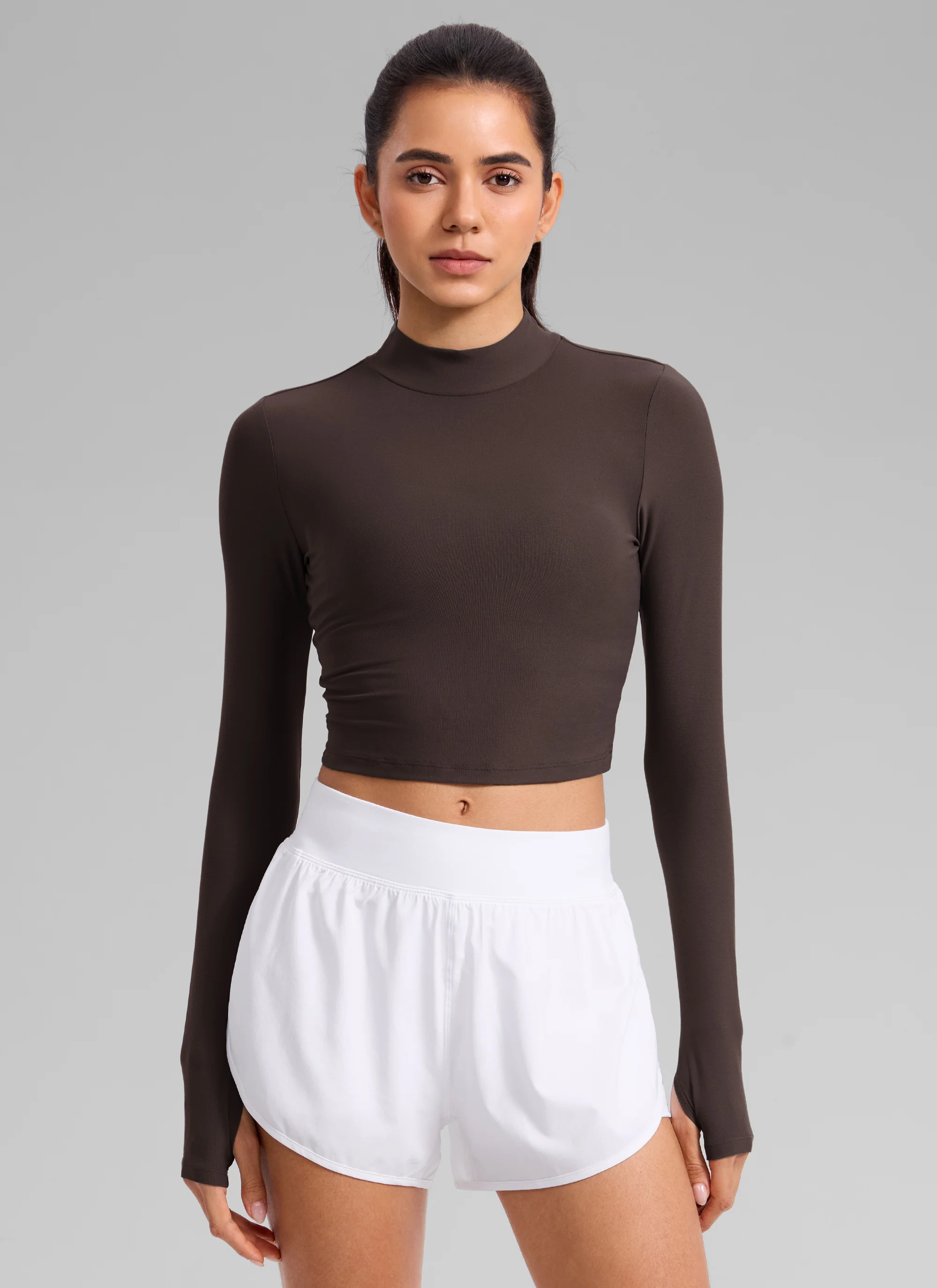 Cloudweight Mock Neck Crop Long Sleeve - Image 6
