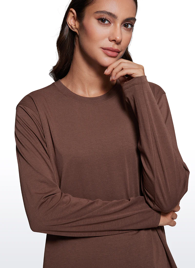 Workout Hip Length Crewneck Long Sleeve - Image 20