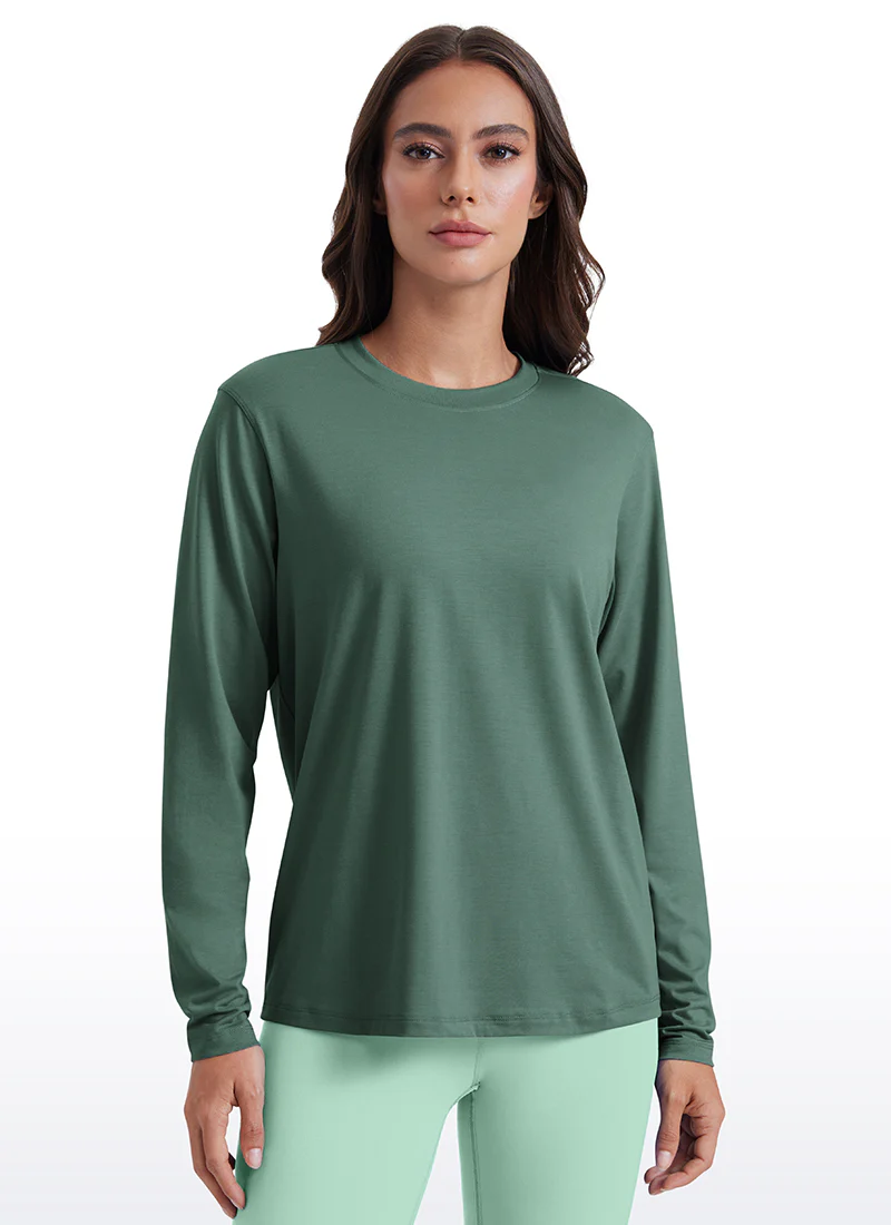 Workout Hip Length Crewneck Long Sleeve - Image 25