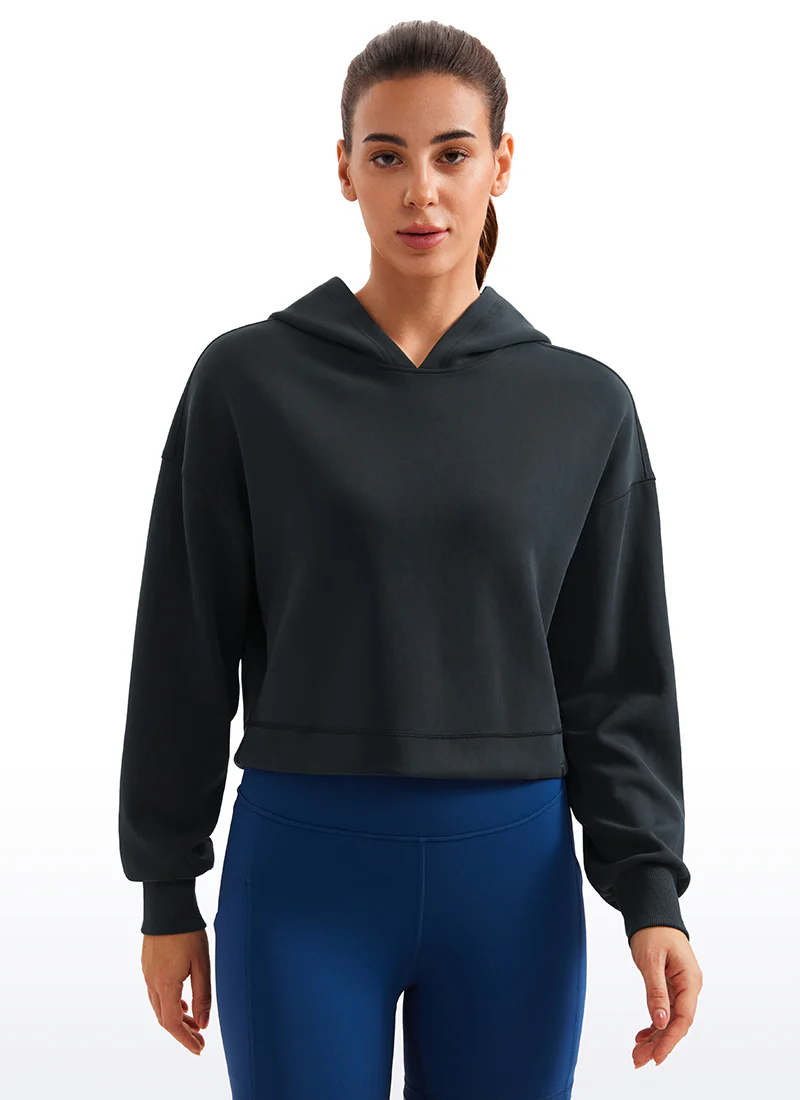SoftAura Cropped Pullover Hoodie - Image 12