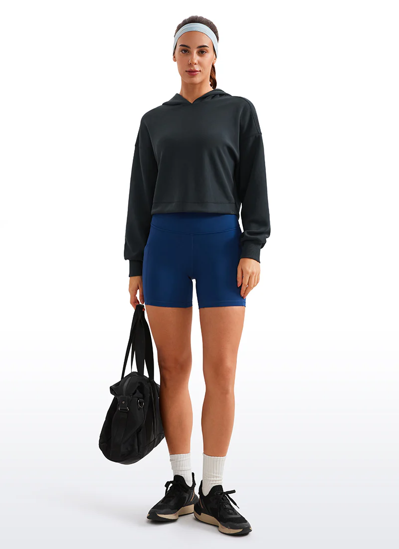 SoftAura Cropped Pullover Hoodie - Image 14