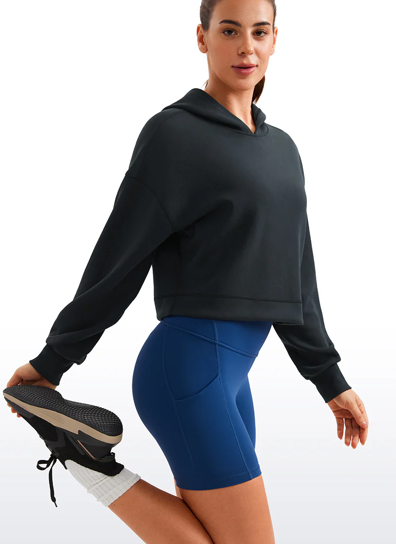 SoftAura Cropped Pullover Hoodie - Image 15