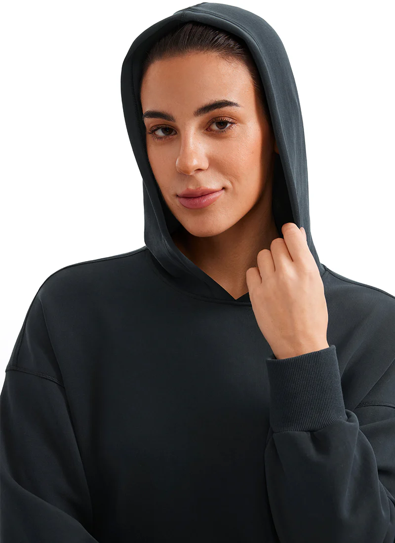SoftAura Cropped Pullover Hoodie - Image 16