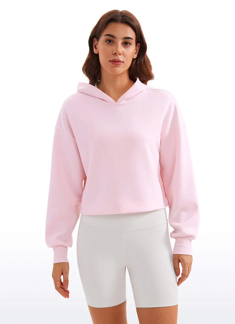 SoftAura Cropped Pullover Hoodie - Image 18