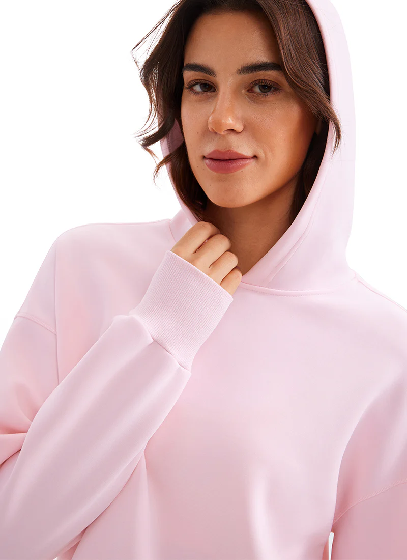 SoftAura Cropped Pullover Hoodie - Image 21