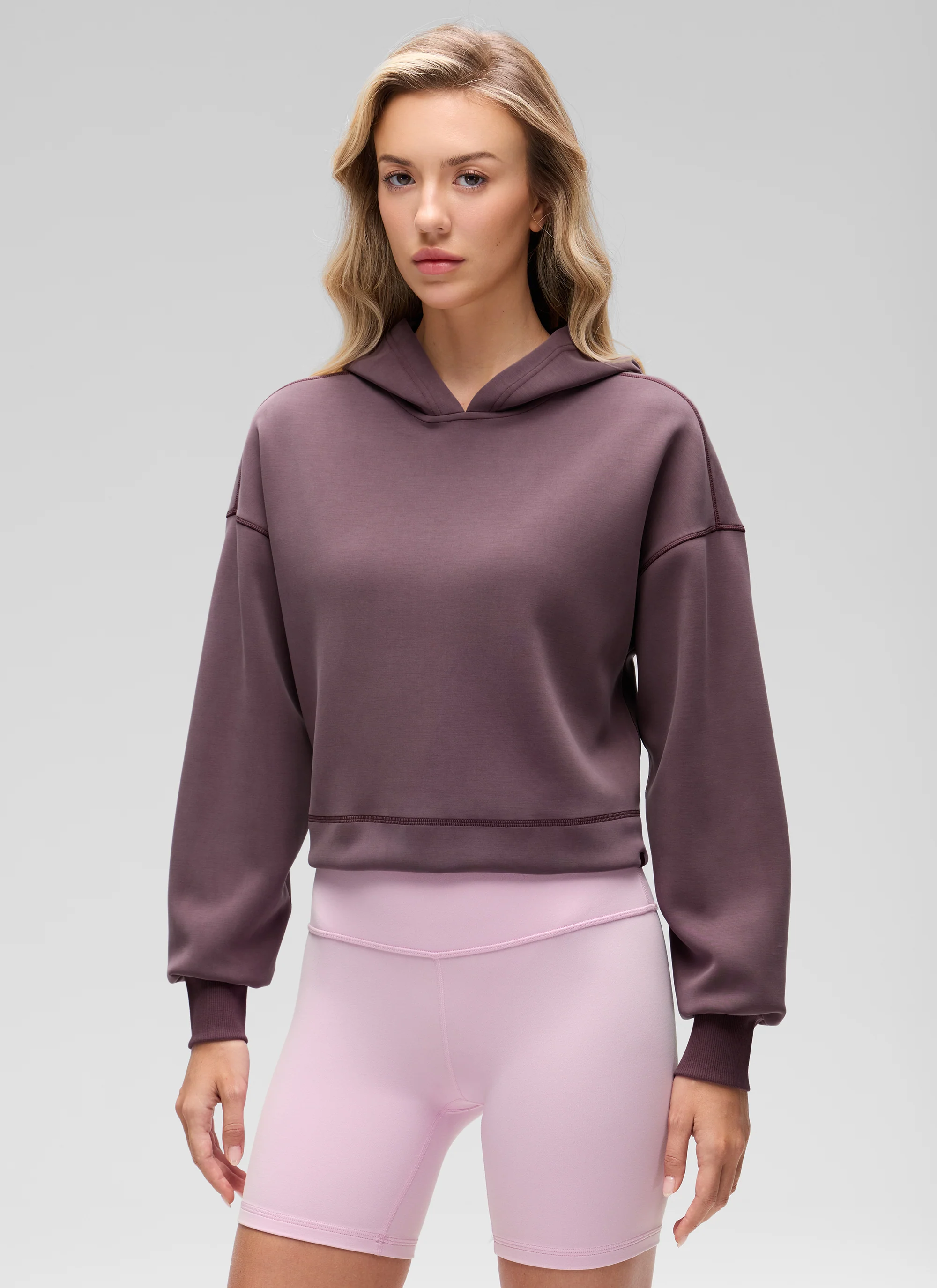SoftAura Cropped Pullover Hoodie - Image 23