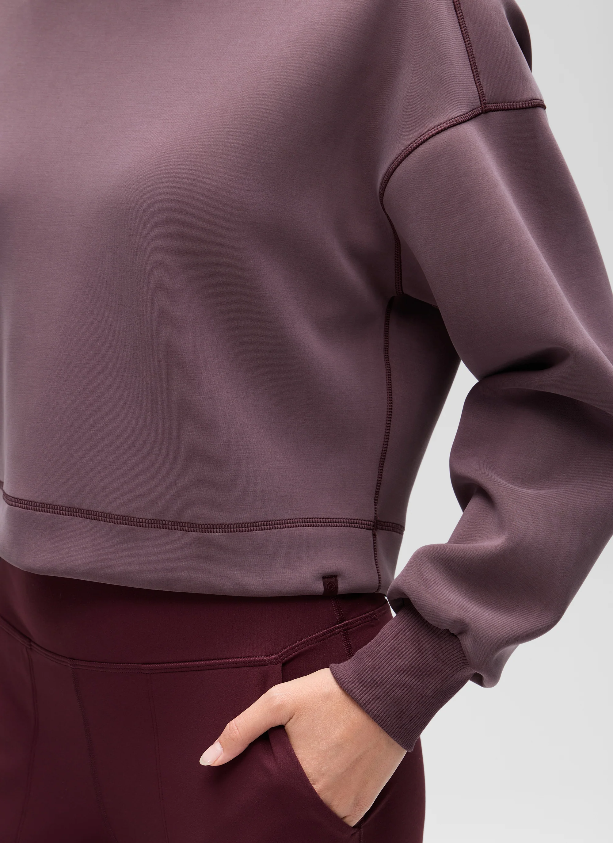 SoftAura Cropped Pullover Hoodie - Image 26