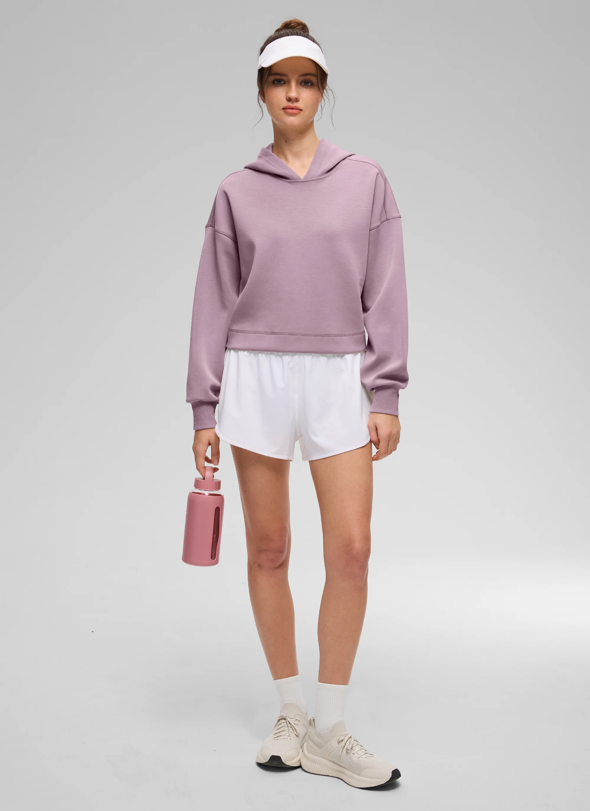 SoftAura Cropped Pullover Hoodie - Image 30