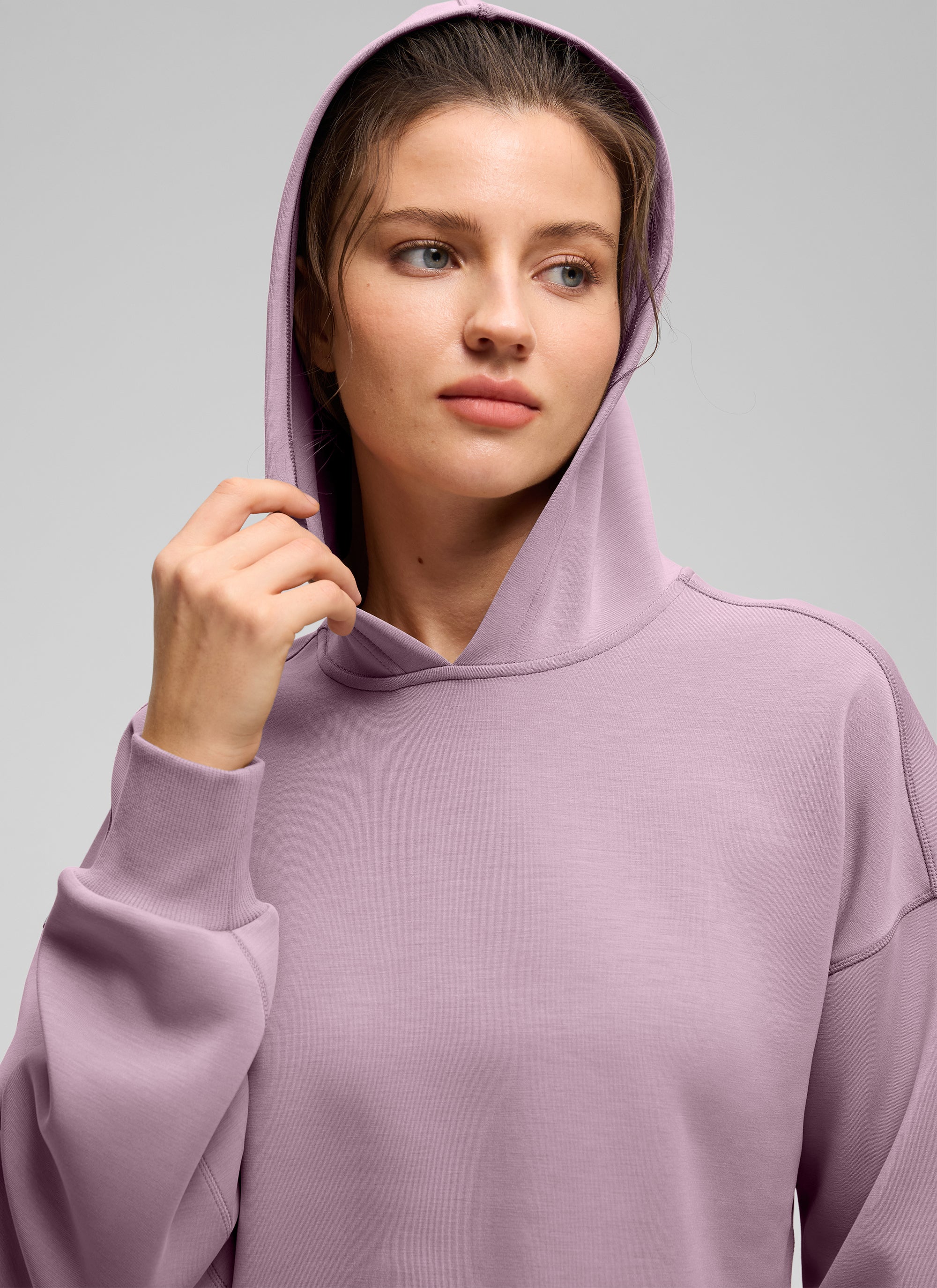 SoftAura Cropped Pullover Hoodie - Image 31