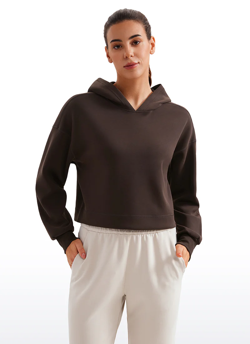 SoftAura Cropped Pullover Hoodie - Image 7