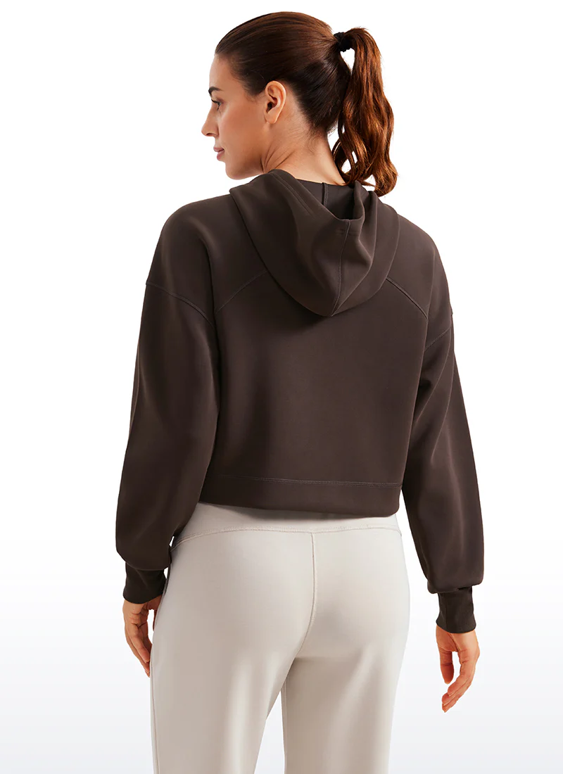 SoftAura Cropped Pullover Hoodie - Image 8