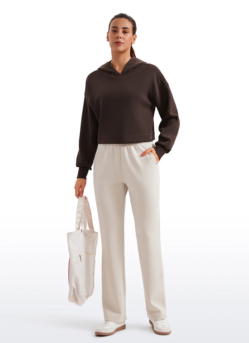 SoftAura Cropped Pullover Hoodie - Image 9