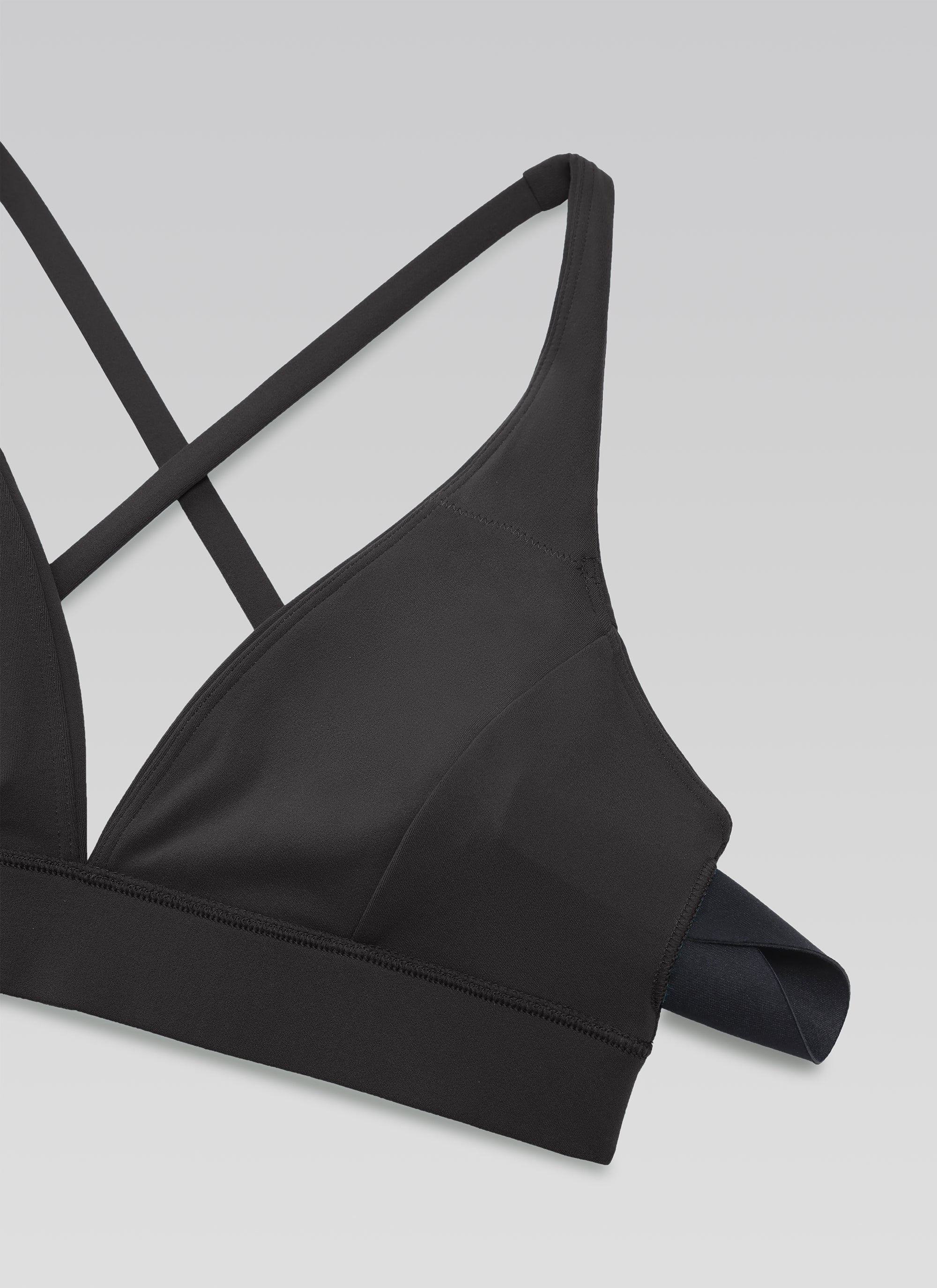 Softhold Deep V Neck Thin Strap Criss Cross Bra - Image 5