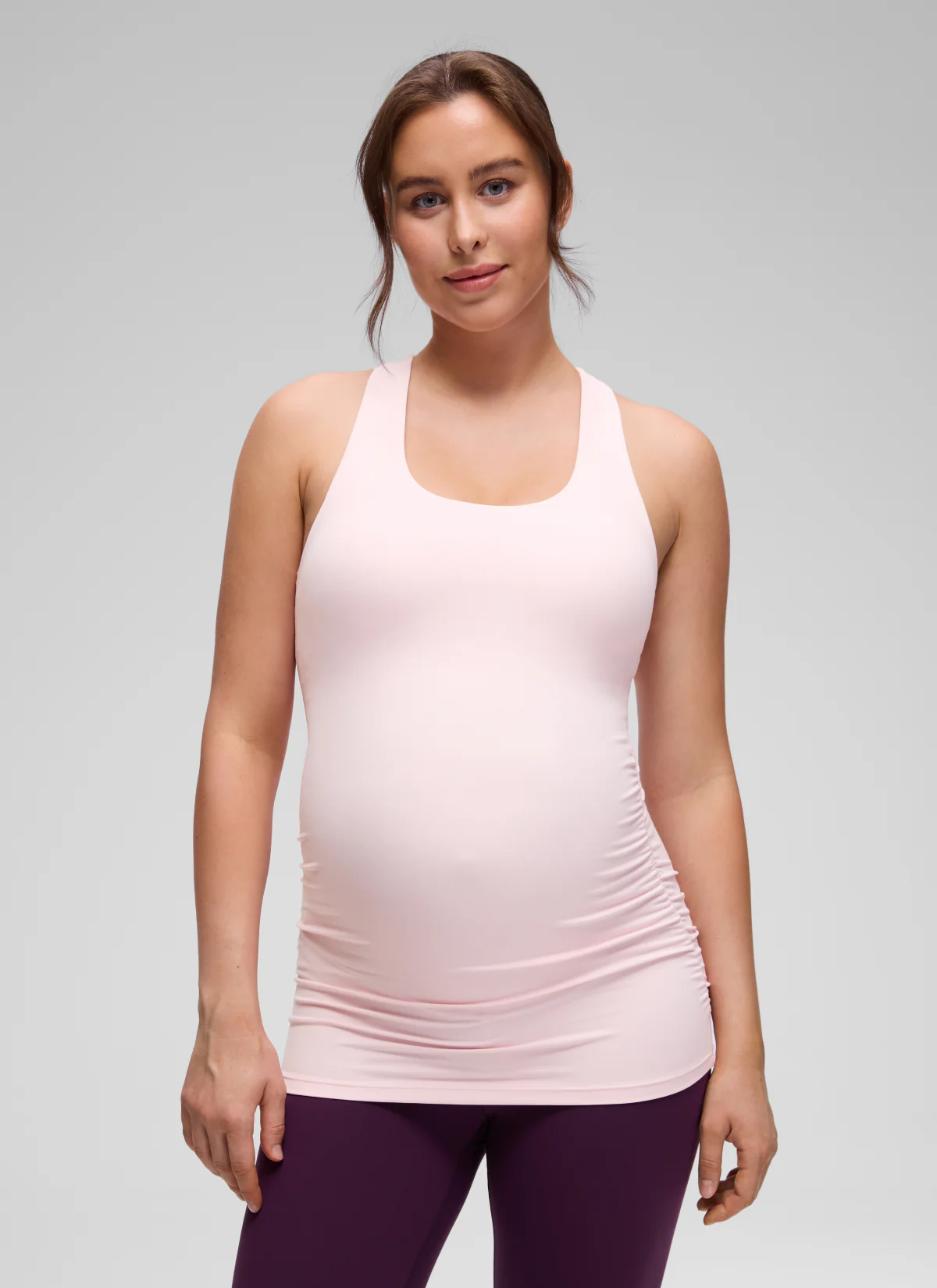 Butterluxe Maternity Built in Bra Ruched Tank - Image 22