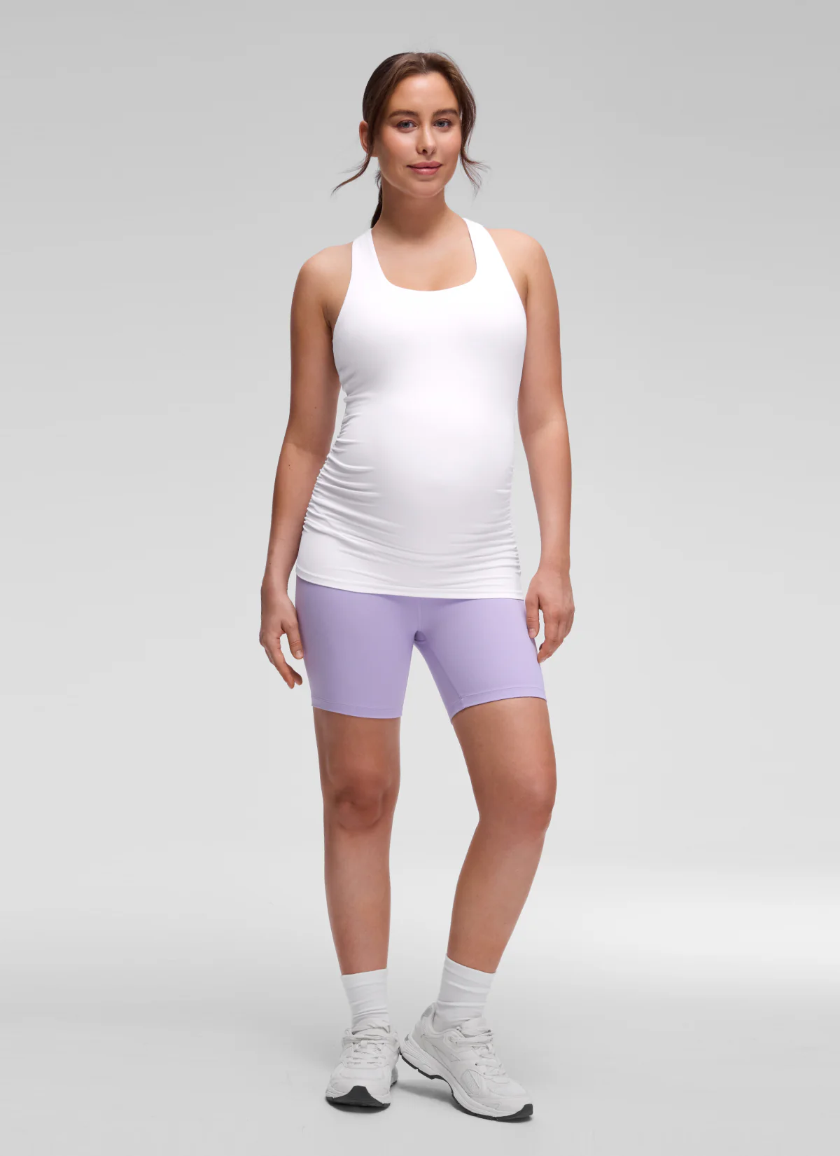 Butterluxe Maternity Built in Bra Ruched Tank - Image 3